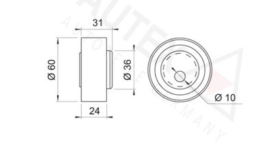 ROLA INTINZATOR CUREA DISTRIBUTIE AUTEX 641078 1