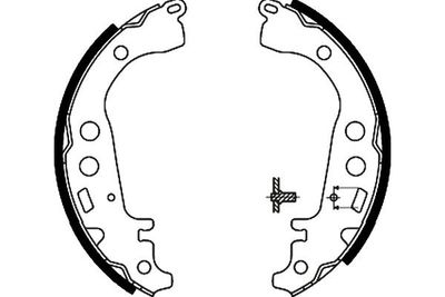 Kavo Parts Комплект барабанных колодок