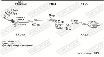 SISTEM DE ESAPAMENT WALKER SKK007904BA