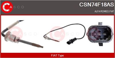 SENZOR TEMPERATURA GAZE EVACUARE CASCO CSN74F18AS