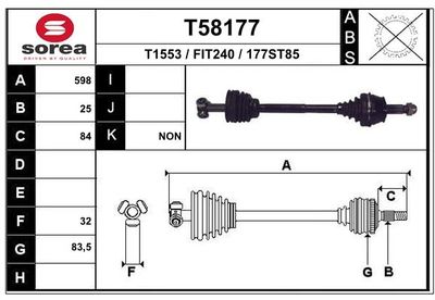 ANTRIEBSWELLE EAI T58177