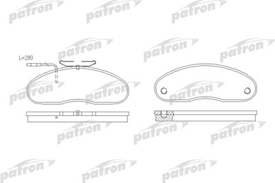 Комплект тормозных колодок, дисковый тормоз PATRON PBP791 для RENAULT MASTER