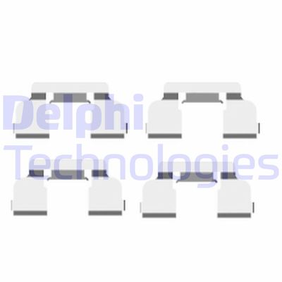 Комплектующие, колодки дискового тормоза DELPHI LX0410 для RENAULT SANDERO/STEPWAY