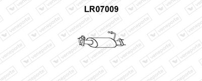 VENEPORTE LR07009 Глушитель выхлопных газов  для LAND ROVER DEFENDER Pick Up (L316) 2.5 Td5 4x4 (L316)
