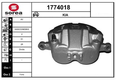 BREMSSATTEL SNRA 1774018