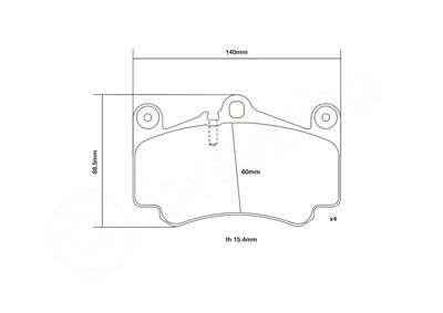 SET PLACUTE FRANA DE PERFORMANTA BREMBO 07B31416 2