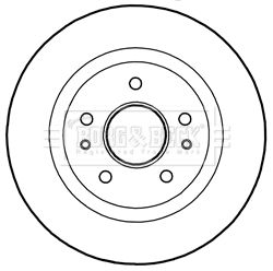 BORG & BECK BBD5277 Тормозной диск 