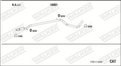 SISTEM DE ESAPAMENT WALKER FIK111900