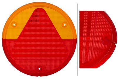 Achterlicht (lampenkap) Links/Rechts (kleur indicator oranje, kleur van het glas red)