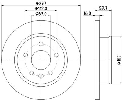 HELLA PAGID 8DD 355 103-811 Тормозные диски для VW TRANSPORTER III Автобус 1.6 TD Syncro HELLA PAGID 8DD 355 103-811 Тормозные диски для VW TRANSPORTER III Автобус 1.6 TD Syncro