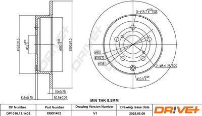 BREMSSCHEIBE DR!VE+ DP1010111402 2