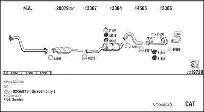 ABGASANLAGE WALKER VO94024B