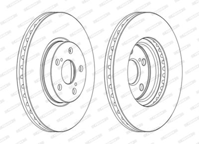 Bromsskiva FERODO DDF1508C