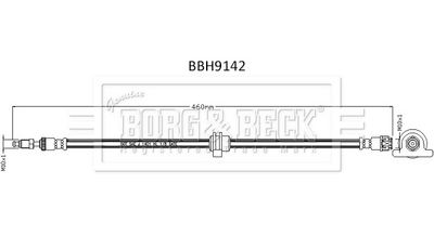 спирачен маркуч BORG & BECK BBH9142