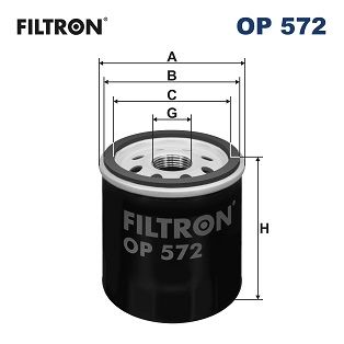 Масляный фильтр FILTRON OP 572 для TOYOTA PLATZ
