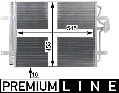 Condensor, airconditioning - AC24000P - MAHLE