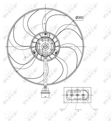 VENTILATOR RADIATOR NRF 47375 1