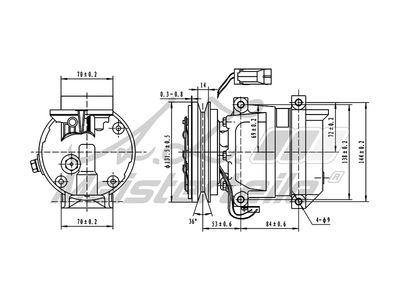 компресор, климатизация A.Z. Meisterteile AZMT-45-041-1056
