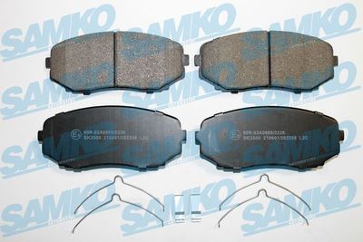 Комплект тормозных колодок, дисковый тормоз SAMKO 5SP2208 для LINCOLN MKX