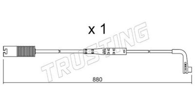 SENZOR DE AVERTIZARE UZURA PLACUTE DE FRANA TRUSTING SU207