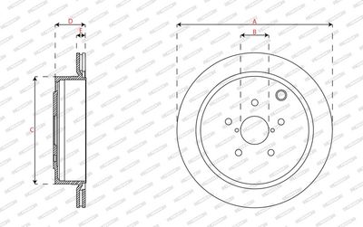 DISC FRANA FERODO DDF2167 1