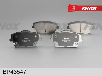 комплект спирачно феродо, дискови спирачки FENOX BP43547