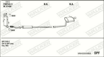 Изпускателна система WALKER MNH33056BA