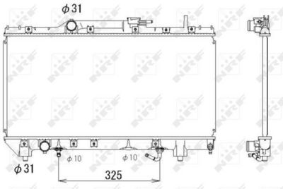 Radiator, engine cooling 53336