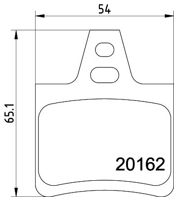 Комплект тормозных колодок, дисковый тормоз 8DB 355 019-011