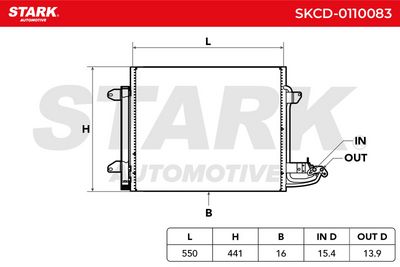 кондензатор, климатизация STARK SKCD-0110083