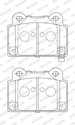 BREMSBELAGSATZ SCHEIBENBREMSE FERODO FDB5266 1