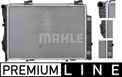 Радиатор, охлаждение двигателя MAHLE CR 250 000P для MERCEDES-BENZ C-CLASS