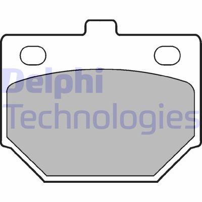 Комплект тормозных колодок, дисковый тормоз DELPHI LP198 для DAIHATSU CHARADE