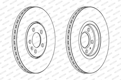 BREMSSCHEIBE FERODO DDF706 1