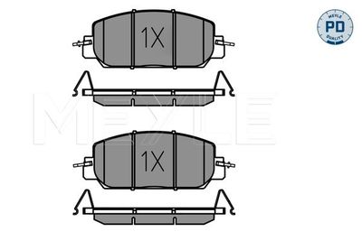 BREMSBELAGSATZ SCHEIBENBREMSE MEYLE 0252279717PD 2