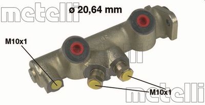Главный тормозной цилиндр METELLI 05-0071 для RENAULT 4