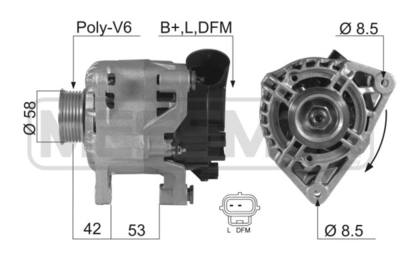 Генератор WILMINK GROUP WG2150867 для FORD FIESTA
