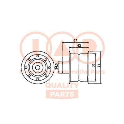 Натяжной ролик, ремень ГРМ IAP QUALITY PARTS 127-13051 для NISSAN CABSTAR