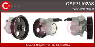 Hydraulické čerpadlo, řízení CASCO CSP71102AS