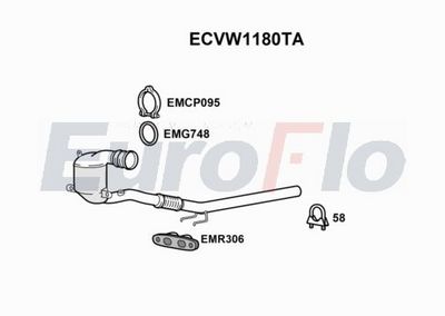 Katalizator EUROFLO 5Q0254500FX