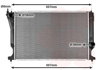 RADIATOR RACIRE MOTOR VAN WEZEL 53002398