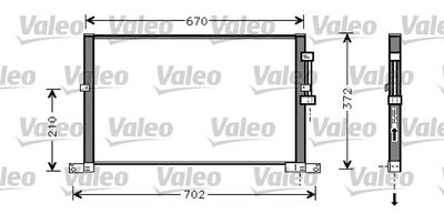 VALEO 818023 Радиатор кондиционера  для JAGUAR (Ягуар)