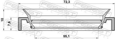 INEL DE ETANSARE BUTUC ROATA FEBEST 95HAY57720810X 1