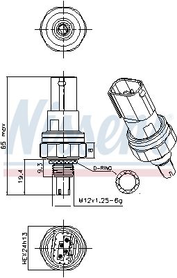 COMUTATOR PRESIUNE AER CONDITIONAT NISSENS 301117