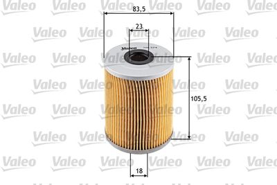 Масляный фильтр VALEO 586574 для VW CORRADO
