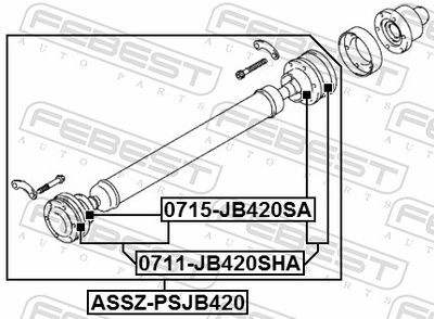 AX CARDANIC ANTRENAREA ARBORELUI FEBEST ASSZPSJB420 1