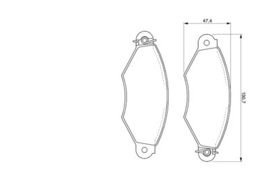 Brake Pad Set, disc brake 0 986 424 453