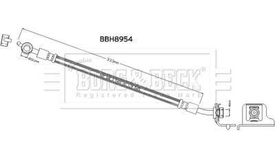 Brake Hose Borg & Beck BBH8954