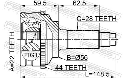 Joint Kit, drive shaft 0510-038A44