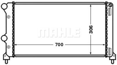 Радиатор, охлаждение двигателя MAHLE CR 1448 000S для FIAT DOBLO
